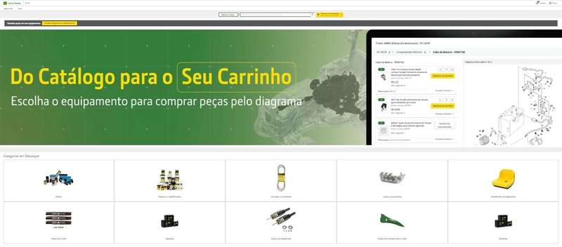 John Deere lança no Brasil o Shop.Deere, o e-commerce da marca