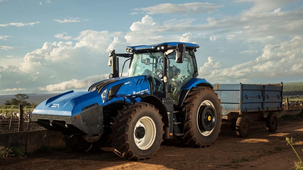 Guia atualizado: 10 dos melhores tratores agrícolas disponíveis no Brasil - melhores tratores agrícolas New Holland T6.180 Methane Power – alternativa com biometano
