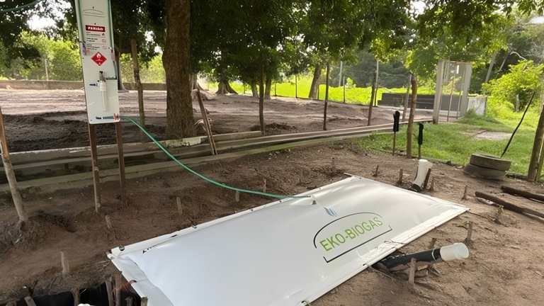 Biodigestor transforma resíduos da agricultura familiar em gás de cozinha - biodigestor Biodigestor transforma resíduos da agricultura familiar em gás de cozinha
