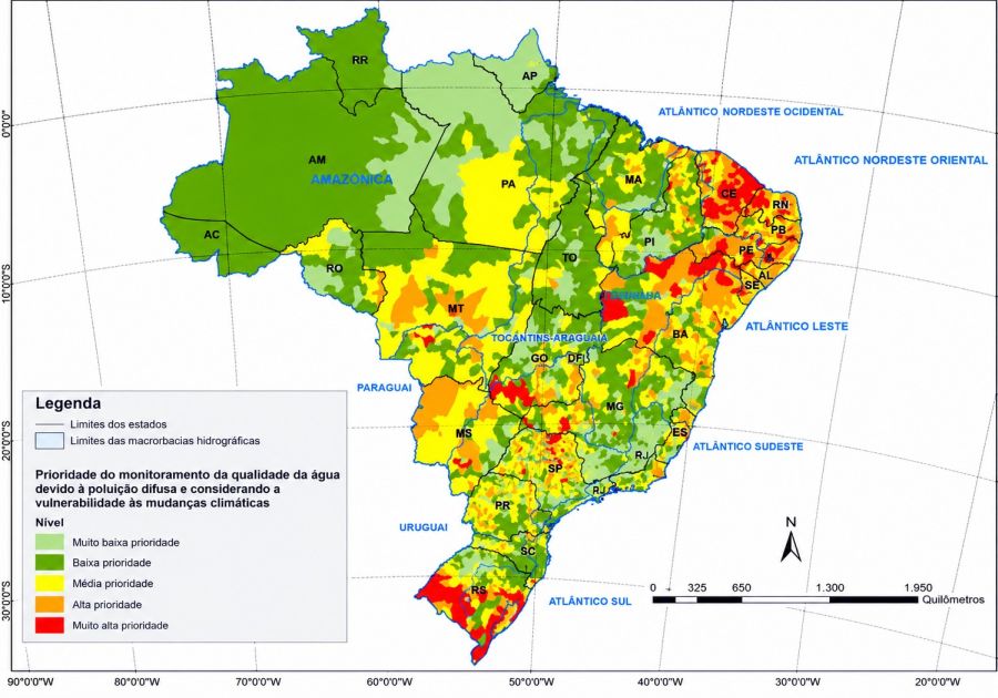 - Estudo mapeia áreas no Brasil mais vulneráveis à poluição difusa gerada pela agropecuária